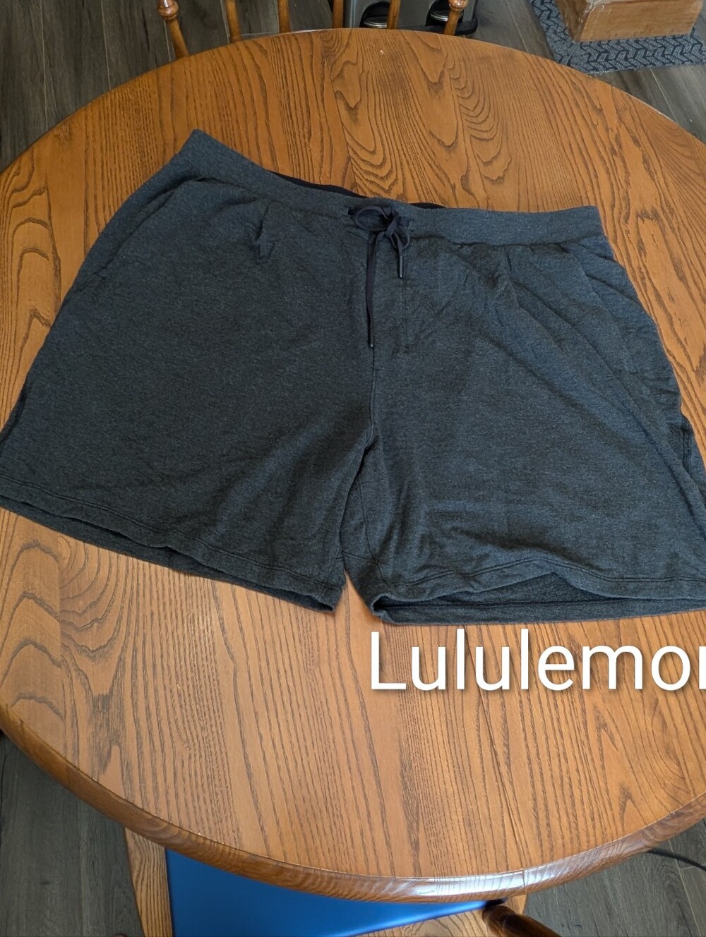 Lululemom. Unisex Casual Drawstring Shorts - Charcoal. Lightweight. Size XXL.